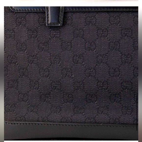 EUC* Gucci Briefcase GG Canvas with Leather - Large - Picture 9 of 10